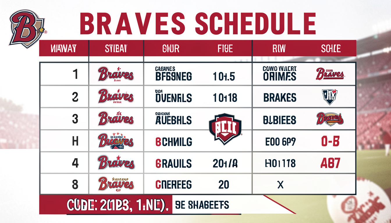 braves schedule